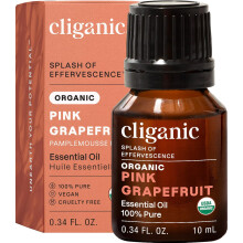Cliganic Organic Pink Grapefruit Essential Oil, 100% Pure Natural, for Aromatherapy | Non-GMO Verified (Pink Grapefruit)
