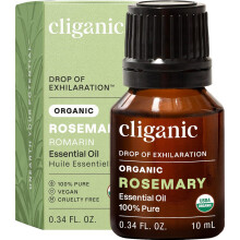 Cliganic Organic Rosemary Essential Oil, 100% Pure Natural, for Hair, Skin, Aromatherapy | Non-GMO Verified (Rosemary)