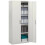 Lockable Metal Cabinet with 2 Doors, File Cabinet for Home Office, White 1
