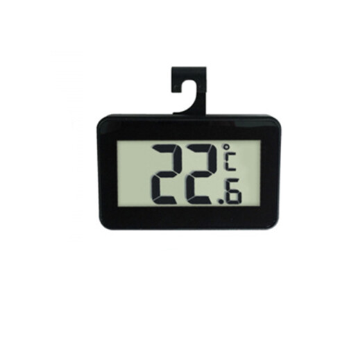 Digitales Mini-Kühlschrankthermometer mit Haken Black