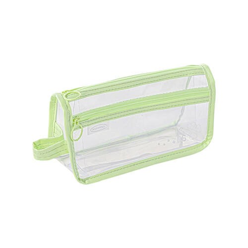 Waterproof Clear PVC Pencil Case 2-Green pencil case