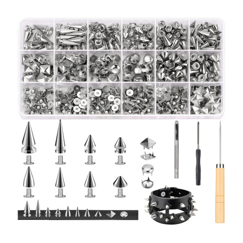 Rivets Installation Set Contains 3 Professional Tool for-silver