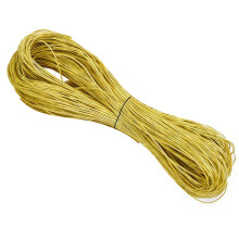 65.61yardX1mm Waxed Cotton Cord Braiding Cord String-Yellow