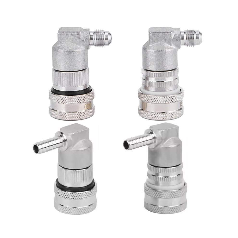 Stainless Steel Balls Lock Keg Fittings For Air & Liquid, 1/4''Barb & 1/4'' Mfl Connector 6033113276813
