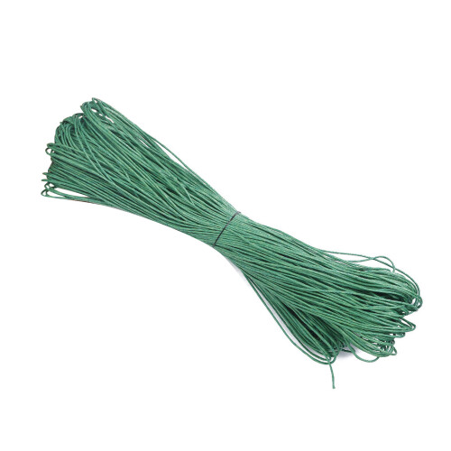 Cotton Waxed Thread Braiding Cord String 65.61yardX1mm-Green