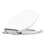 Round White Polypropylene Toilet  Cover with Slow Close Hinge and Easy Installation 3