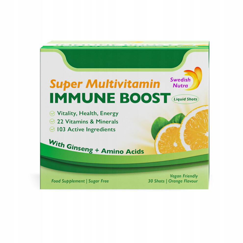 Swedish Nutra Super Multivitamin Immune Boost Â 750Ml (30 Shots Of 25Ml)