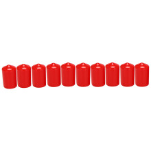 10Pcs Rubber End Caps 16Mm ID PVC Round Tube Bolt Cap Cover Screw Thread Protectors Red