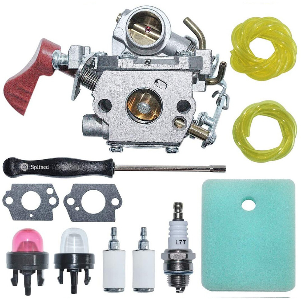 C1m-W44 Carburetor Carb With Air Fuel Filter Kit For Craftsman Poulan 33Cc Pp333 Pp330 Ppb330 Pp133 Gas Trimmer 6032252748656