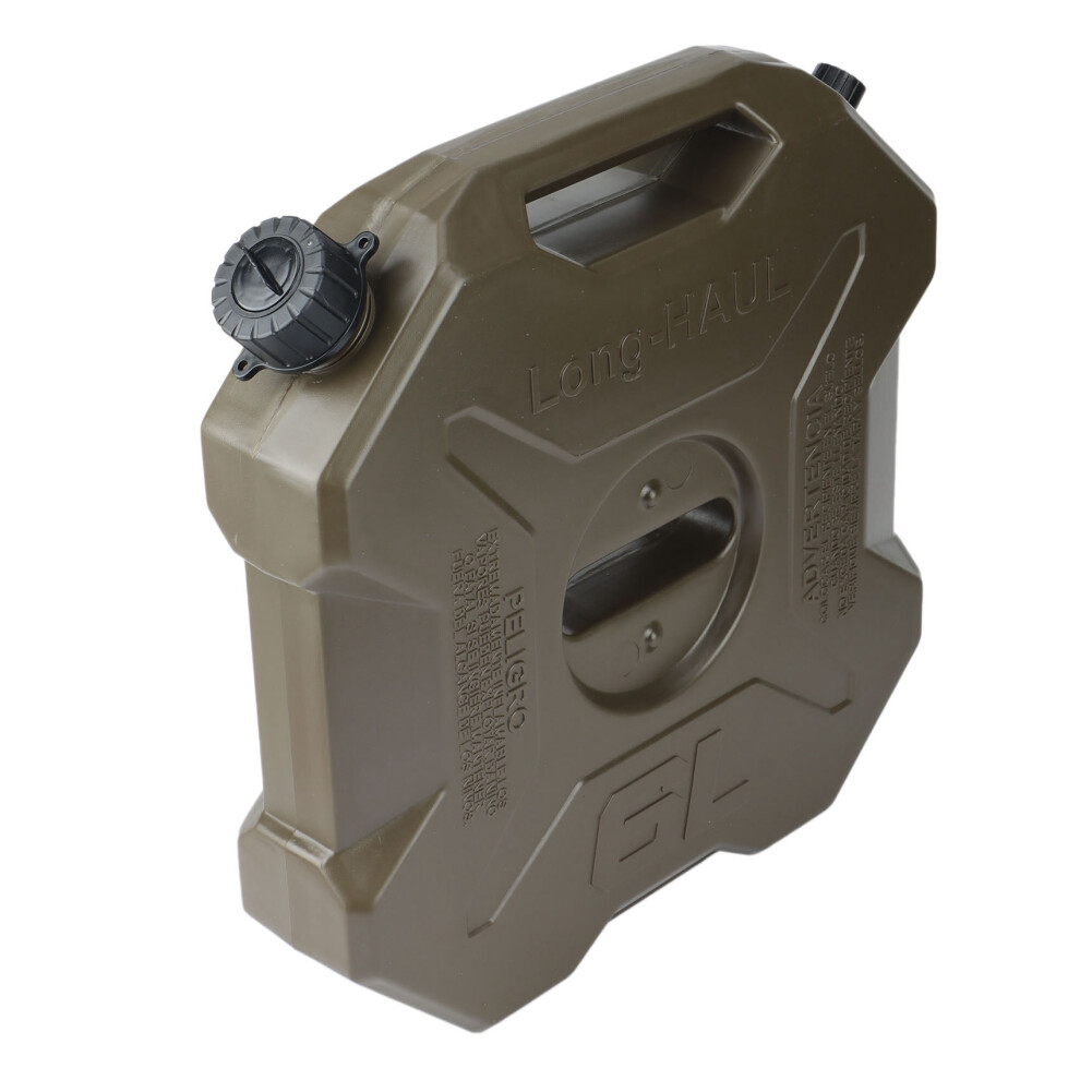 6L Liter Atv Utv Motorcycle Spare Jerry Can Gas Fuel Tank Plastic Petrol Car Container Petrol Tank Canister Green 6033072571769