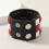 Versatile Punk Fashion Bracelet Soft Leather Material-silver 6