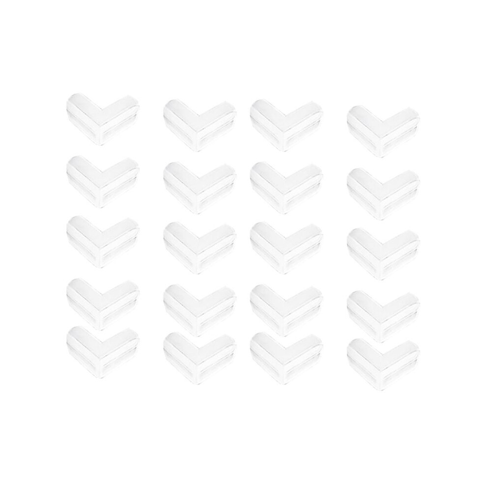 20 Pack Corner Guards Clear Corner Protectors Stop Child  Injuries Tables, Furniture &  Corners (L-Shaped)