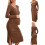Polyester Maternity Dress Long Sleeve Elastic Rib And-Green M 4