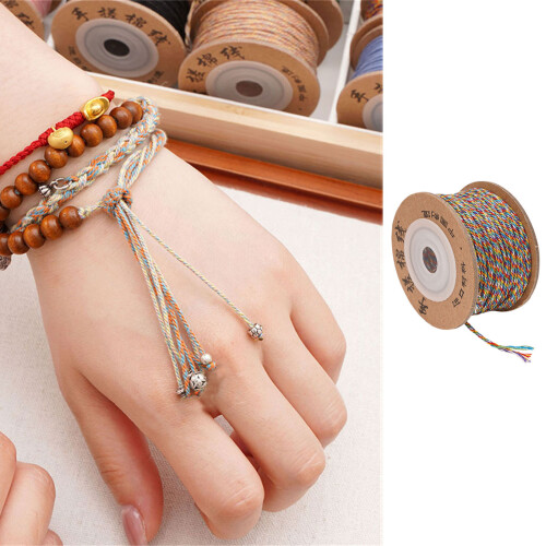 Soft Cotton Thread For Crafting Bracelets-rainbow colors 2