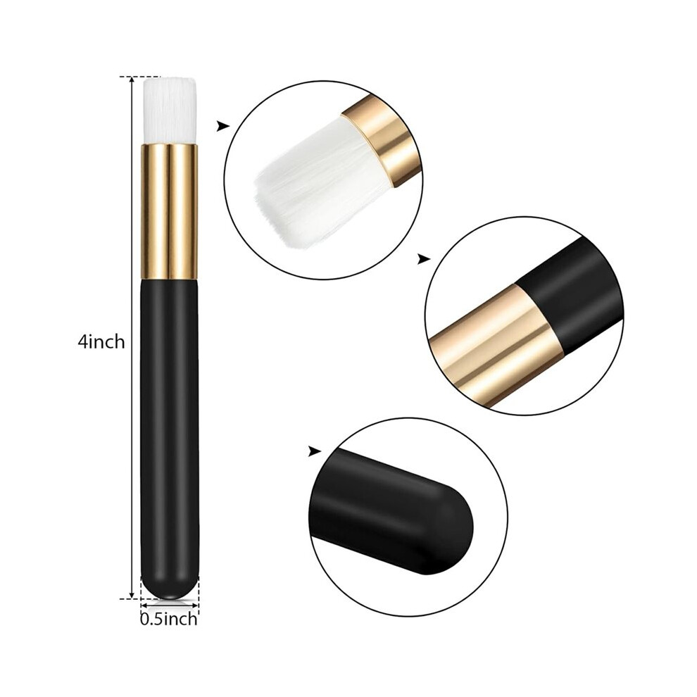 50 Pieces Lash Brushes for Cleaning Lash Shampoo Brushes for Eyelash with Container Blackhead Removing