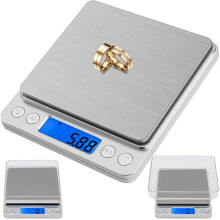 Precíziós konyhai mérleg 500g 0,01g LCD kijelzővel