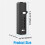 Cable Combination Lock, Comes with Three Rubber Coated Steel Wire Rope Combination Padlocks, Replaceable Rope 6