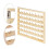 54 Spool Sewing Thread Stand, Wall Mount Sewing Thread Stand with Hook, Wooden Embroidery Organizer for Sewing 5