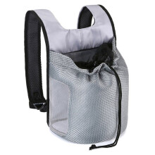 Small Dog Cat Backpack Pet Bag Carrier Double Shoulder Puppy Kitten Travel Bags Gray