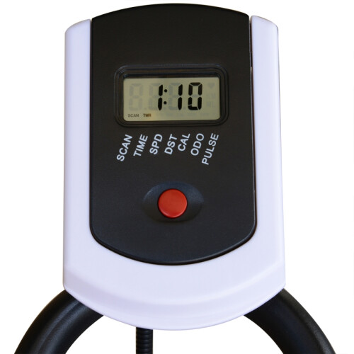 Exercise Bike, Indoor Cycle, LCD, HR Sensor, Black 2