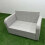 Fimous Fimous 2 Seater Sofa Rattan Curved Arm Loveseat 4