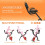 2-in-1 Folding Exercise Bike 8Lv Mag Red 3