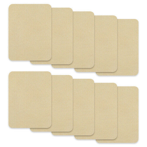 Parches autoadhesivos para reparar ropa, 10 piezas Khaki