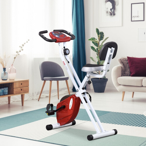 Folding Bike 8-Level Magnetic Pulse Red