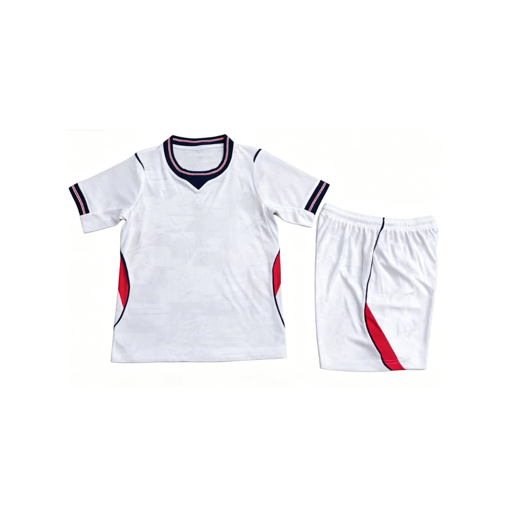 (England home, 22) World Cup Football Jersey Training Suit for Kids and Teenagers