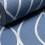 Blue Silver Geometric Non-Woven Vinyl Textured Wallpaper 42085 2