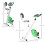 Folding Magnetic Bike 8-Level Pulse Green LCD 7