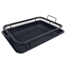 Copper Baking Tray Oil Frying Baking Pan Stainless Steel Non-Stick Chips Basket Baking Dish Grill Mesh Square Frying