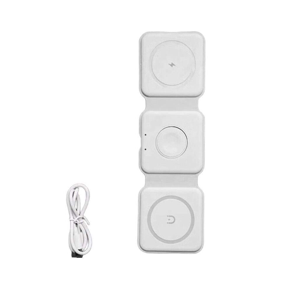 3 In 1 Wireless Charger For Iwatch & Airpods - Foldable Magnetic Charging Station, For Series 6032164839565