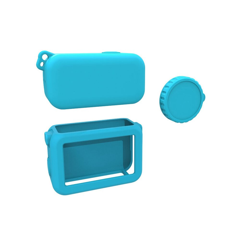 Silicone Case For Osmo With Lens Cap Dirt-Proof Protective Case For Osmo Action Camera Blue 4713226137004