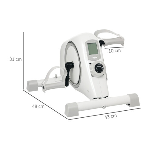Pedal Exerciser, 8-Level Magnetic Resistance,White 1
