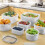 4-Pack Large Fruit Containers for Fridge - Leakproof Storage with Colander for Produce 10