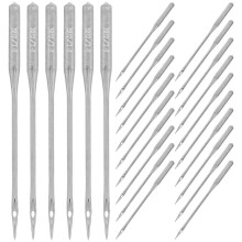 50pcs Sewing Machine Needles 90/14: Heavy Duty Home Sewing Needle Set for Jeans Canvas Leather Denim Thick Fabric Quilting & Embro216