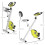 Folding Magnetic Bike 8-Level Pulse Yellow LCD ExX 4