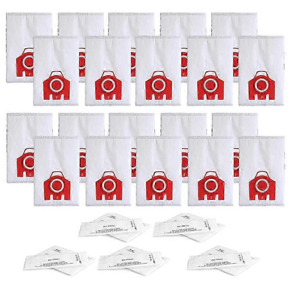 20Pack Replacement Fjm 3D Efficiency Dust Bag For Miele S200,S300,S600,S4 S6 Compact C2 C1 Serie Can Hwy1236 6900003266318