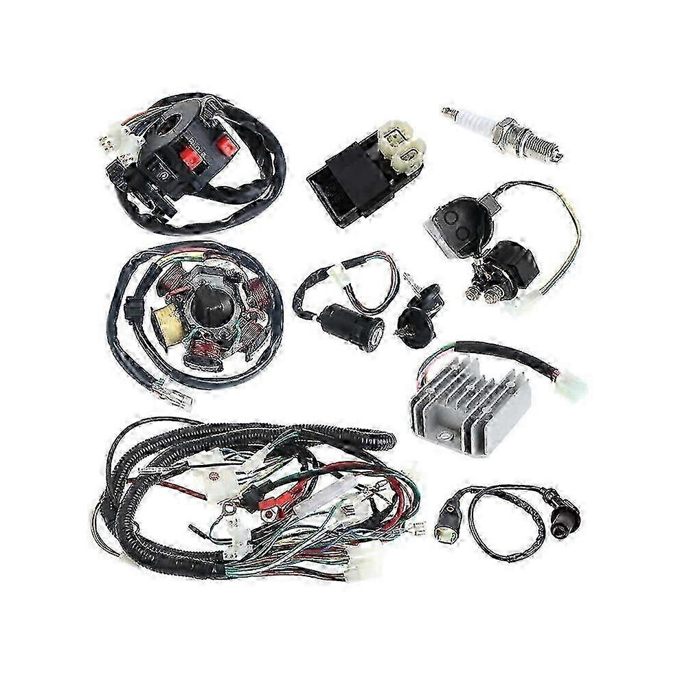 Full Electrics Wiring Harness Loom Cdi Coil For Gy6 150Cc Atv Quad Go Kart Hwy1390 6900003267841
