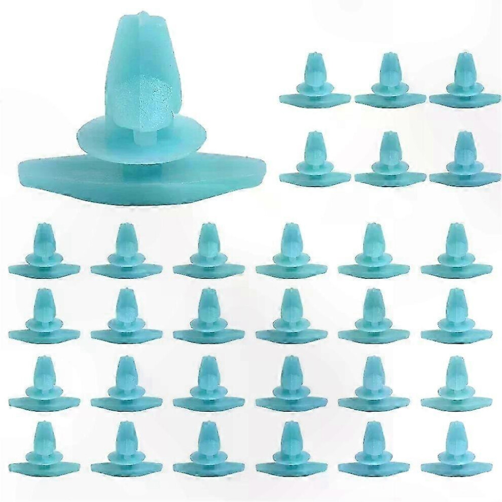 30Pcs Door Seal Clips With Retainer For Auto Weatherstrip Molding465 Blue 6900003258726
