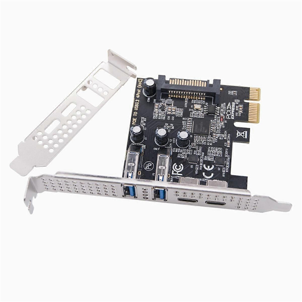 Type C Usb 3.2 Gen1 5Gbps Pcie Card Adapter Pci Express Board 2Xusb A Port+2Xtype-C Port/Usb3.2 Pci-521 6900003259273
