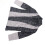 Dunkelgrauer Color-Block-Strickpullover mit offener Front XXL 1