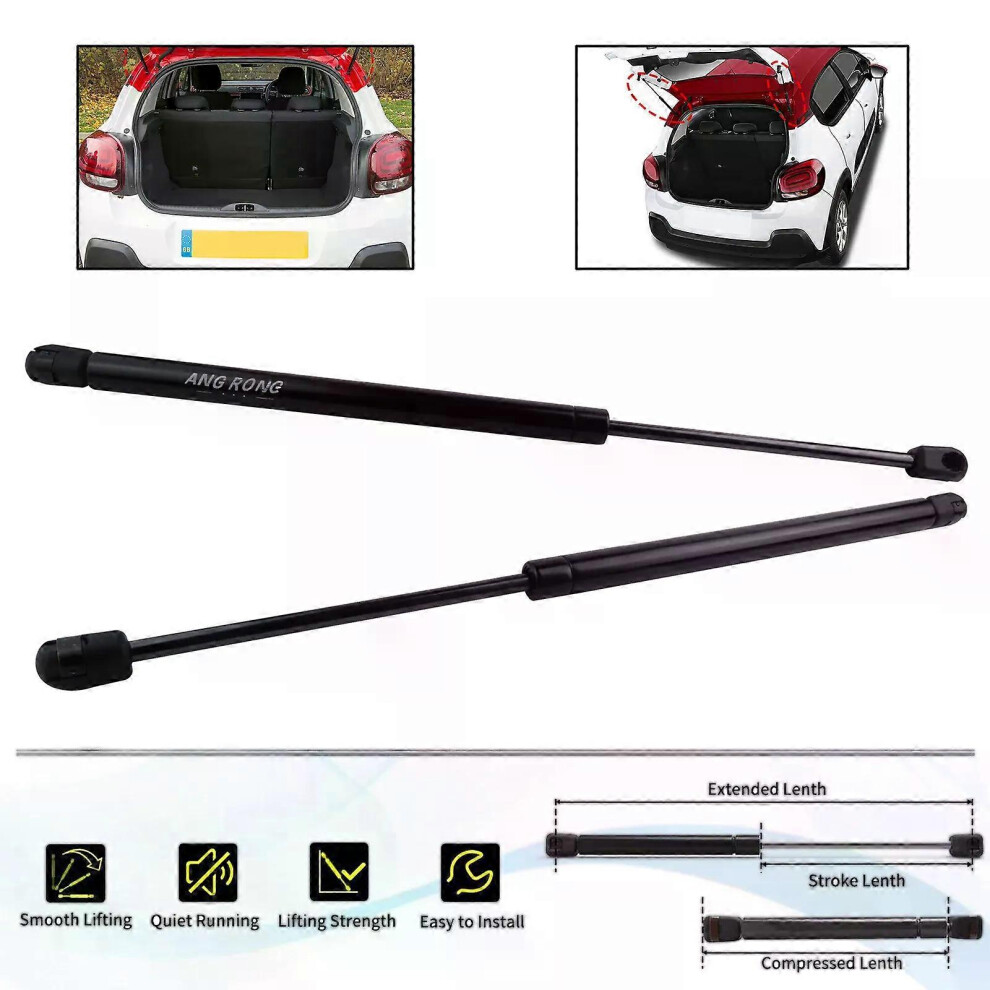 For Citroen C3 Mk1 02-09 Rear Tailgate Boot Lifter Gas Struts Support 8731G3553 6900003259587