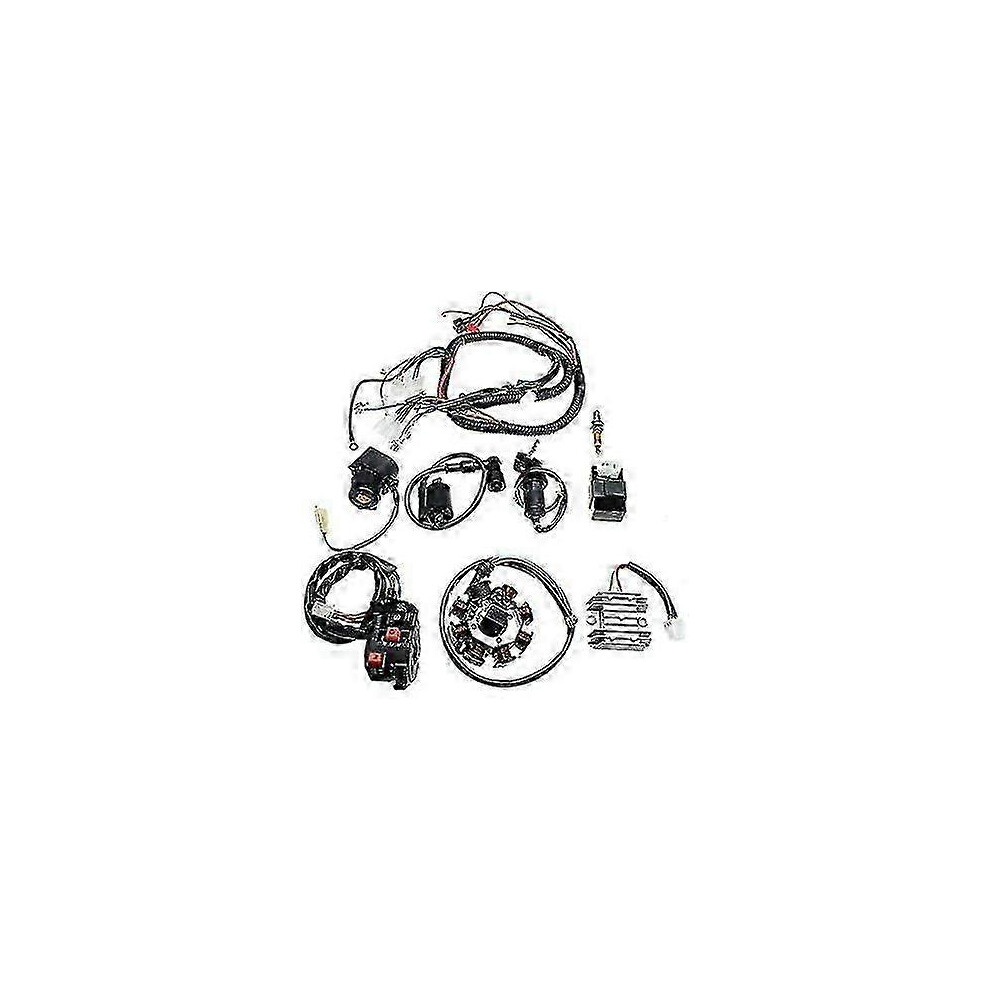 Complete Electrical Wiring Harness Cdi Stator Kit For Atv Quad 150/200/250Cc Hwy823 6900003262211