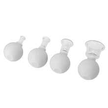 Set de ventosas al vacío blancas 4 ventosas No.1-4 1.7cm-5.5cm