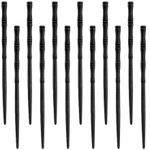 12Pieces Comfortable Wood Hair Sticks Styling-12 black