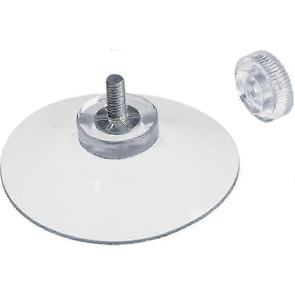 8 X Suction Cups 50 Mm With M4x10mm Thread With Knurled Nuts Transparent - Made In Germany Edition 0827990 6900003263874