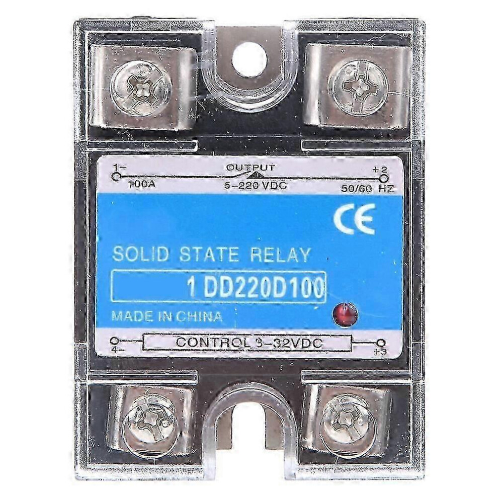 Solid State Relay Dc Dc Ssr Input 3-32Vdc Load 5-220Vdc Control Relay(100A ) Hwy896 6900003262945