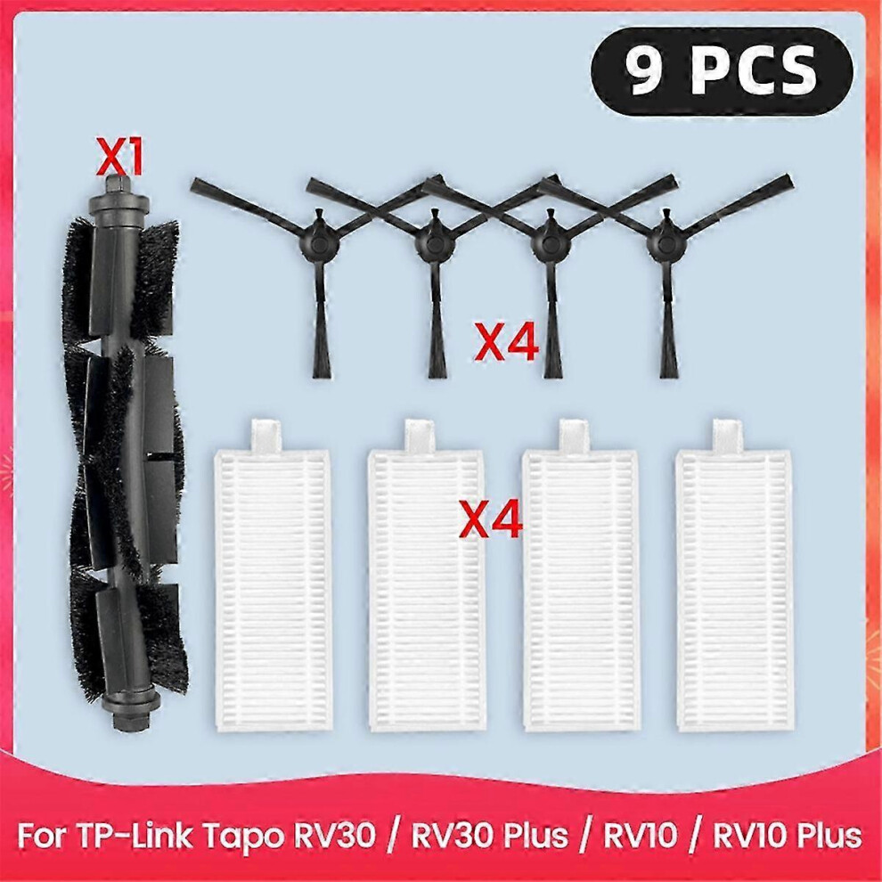 For Tp-Link Tapo Rv30 / Rv30 Plus / Rv10 / Rv10 Plus Spare Parts Hepa Filter Main Side Brush Accesso Edition 07161192 6900003265878